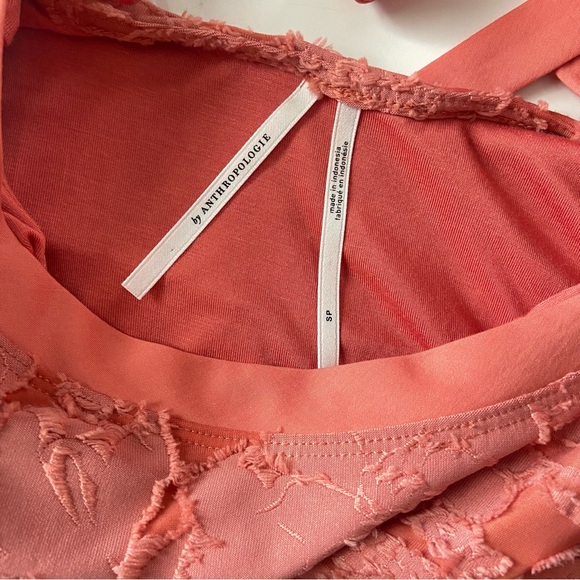 Anthropologie Ruffle Knit Mini Dress Size Small - Picture 6 of 10